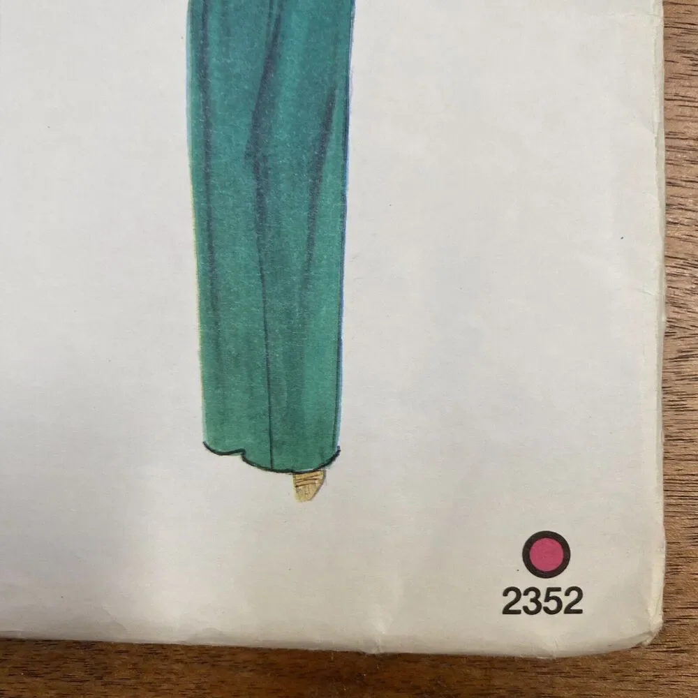 Vintage Vogue Sewing Pattern 2352 Paris Original Size 10 Nina Ricci Dress & Belt